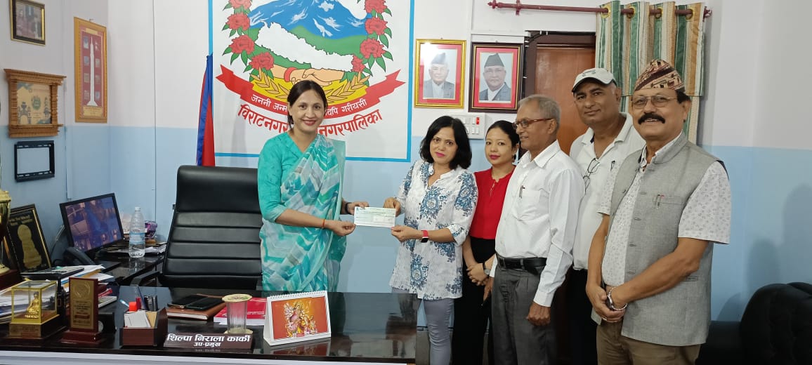 विराटनगरको सडक सौन्दर्यकरणका लागि स्टान्डर्ड चार्टर्ड बैंकको पनि सहयोग 