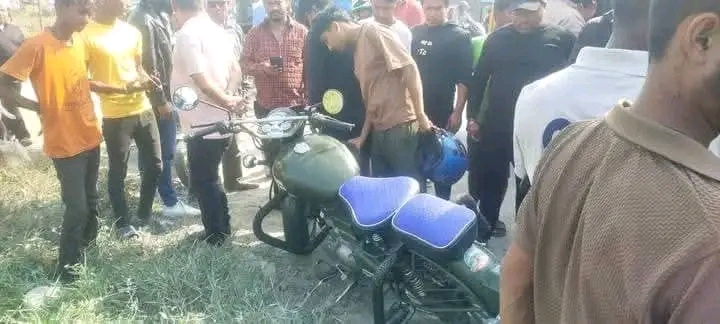 इटहरीमा सवारी दुर्घटनामा दम्पतीको मृत्यु