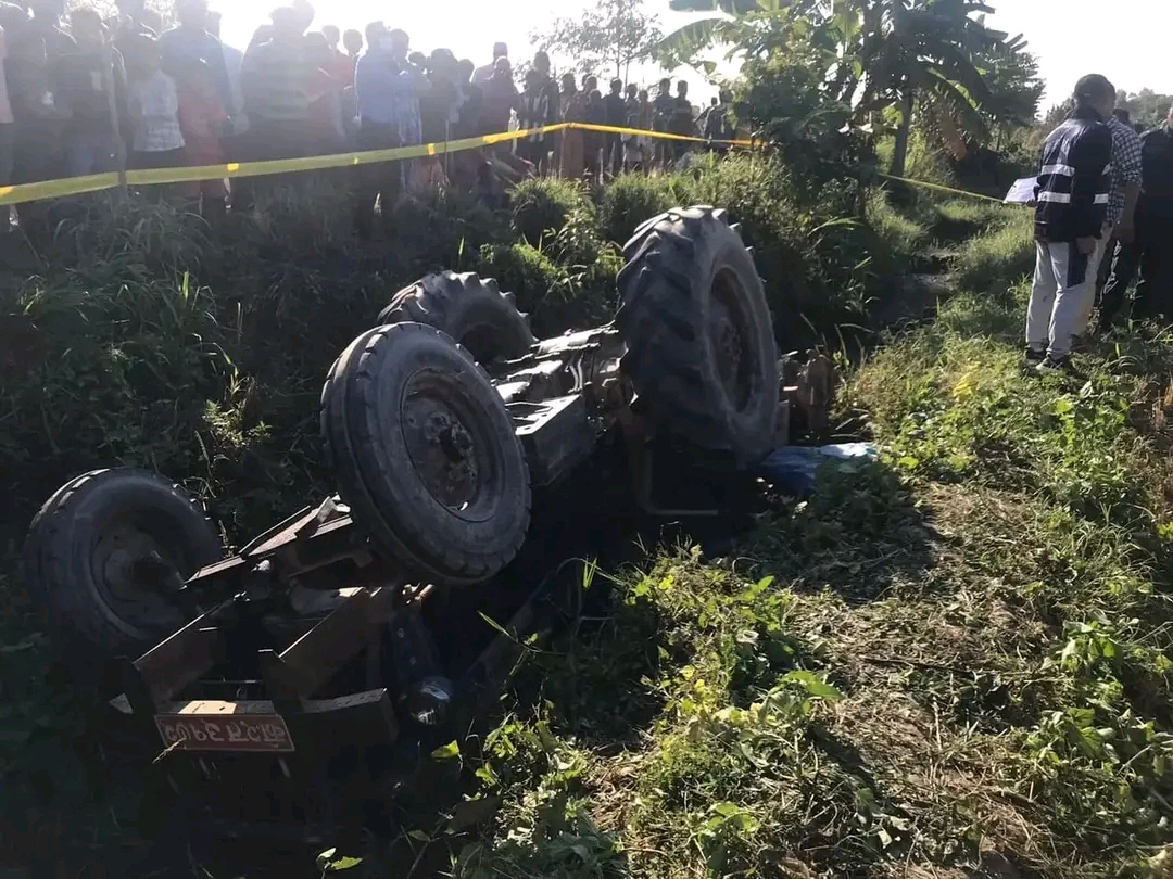 रंगेलीमा ट्र्याक्टर दुर्घटना, चालकको घटनास्थलमै मृत्यु