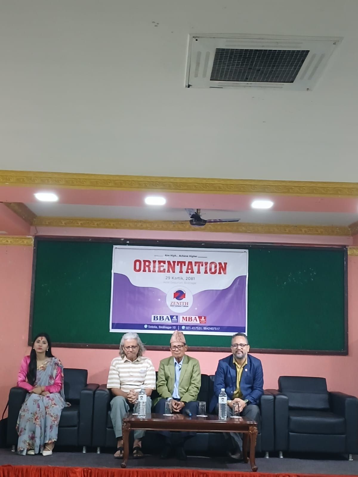 जेनिथ कलेजमा एकदिने अभिमुखीकरण कार्यक्रम सम्पन्न