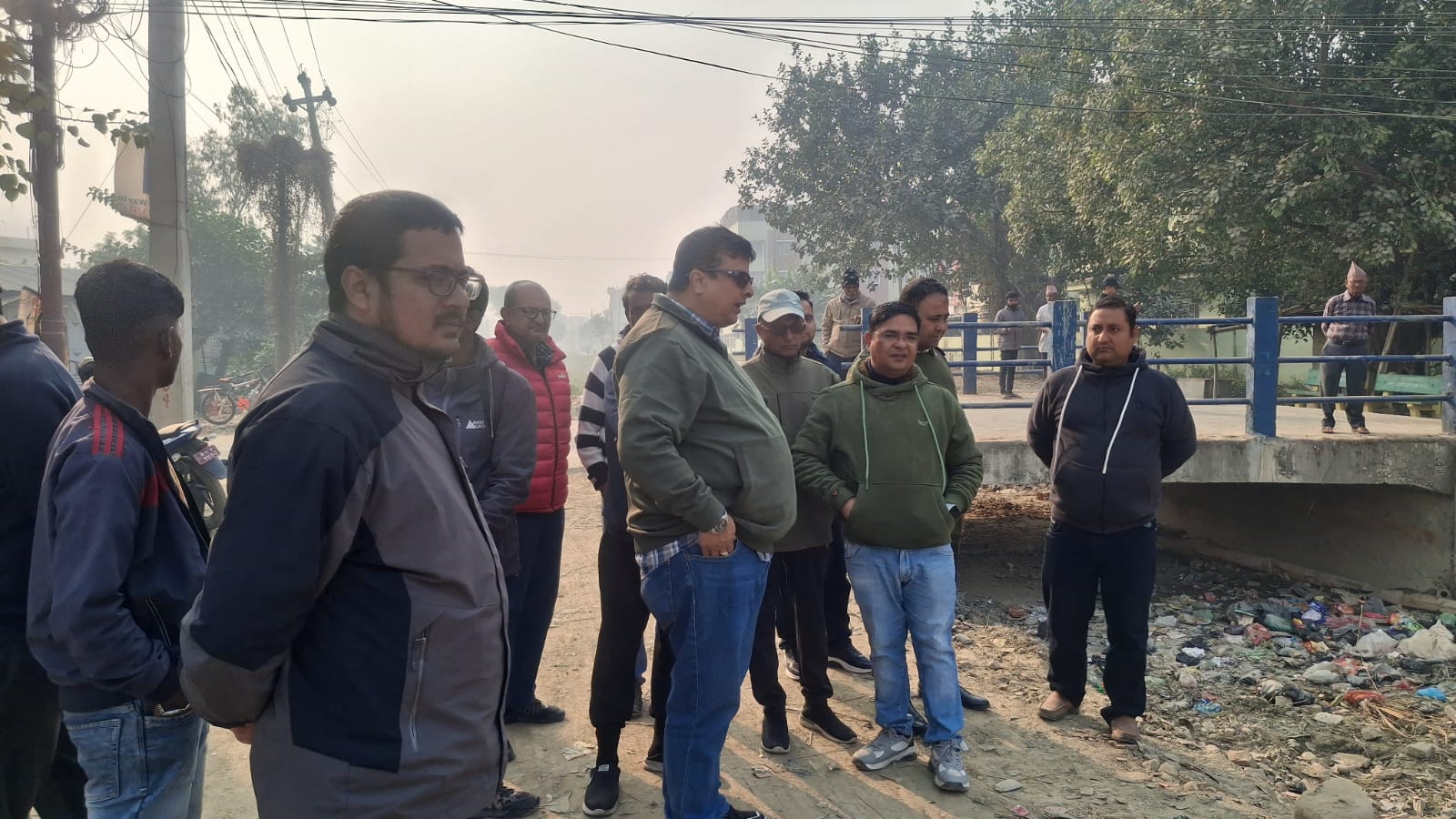 मेयर कोइरालाद्वारा ४ करोडको लागतमा बन्ने नहर सडकको अनुगमन