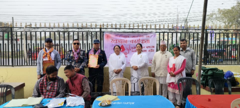 दुहबीमा भएको खुल्ला रक्तदानमा २७ पिन्ट रगत संकलन