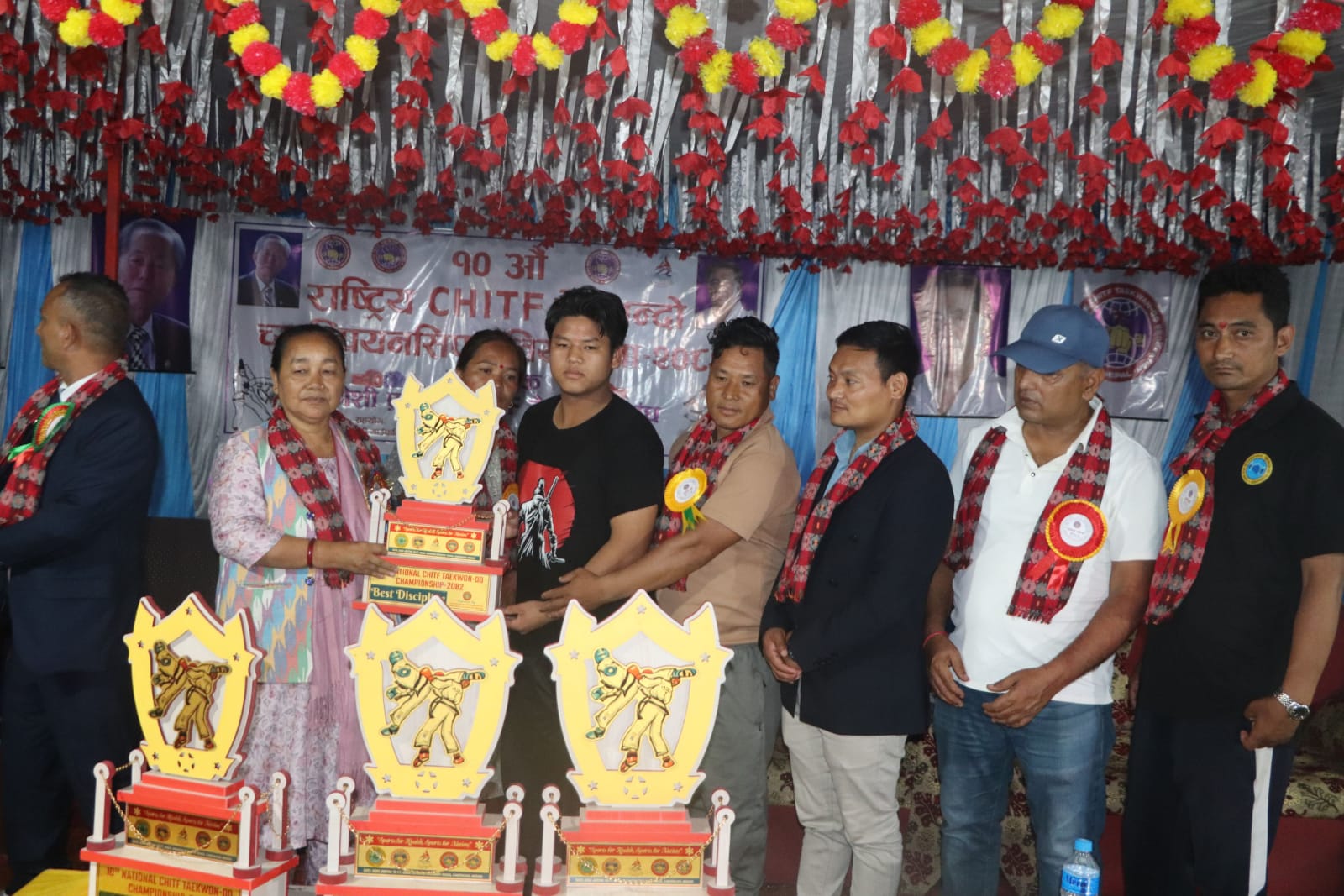 बाग्लुङलाई कानेपोखरीमा राष्ट्रिय तेक्वान्दो च्याम्पियनसिपको उपाधि